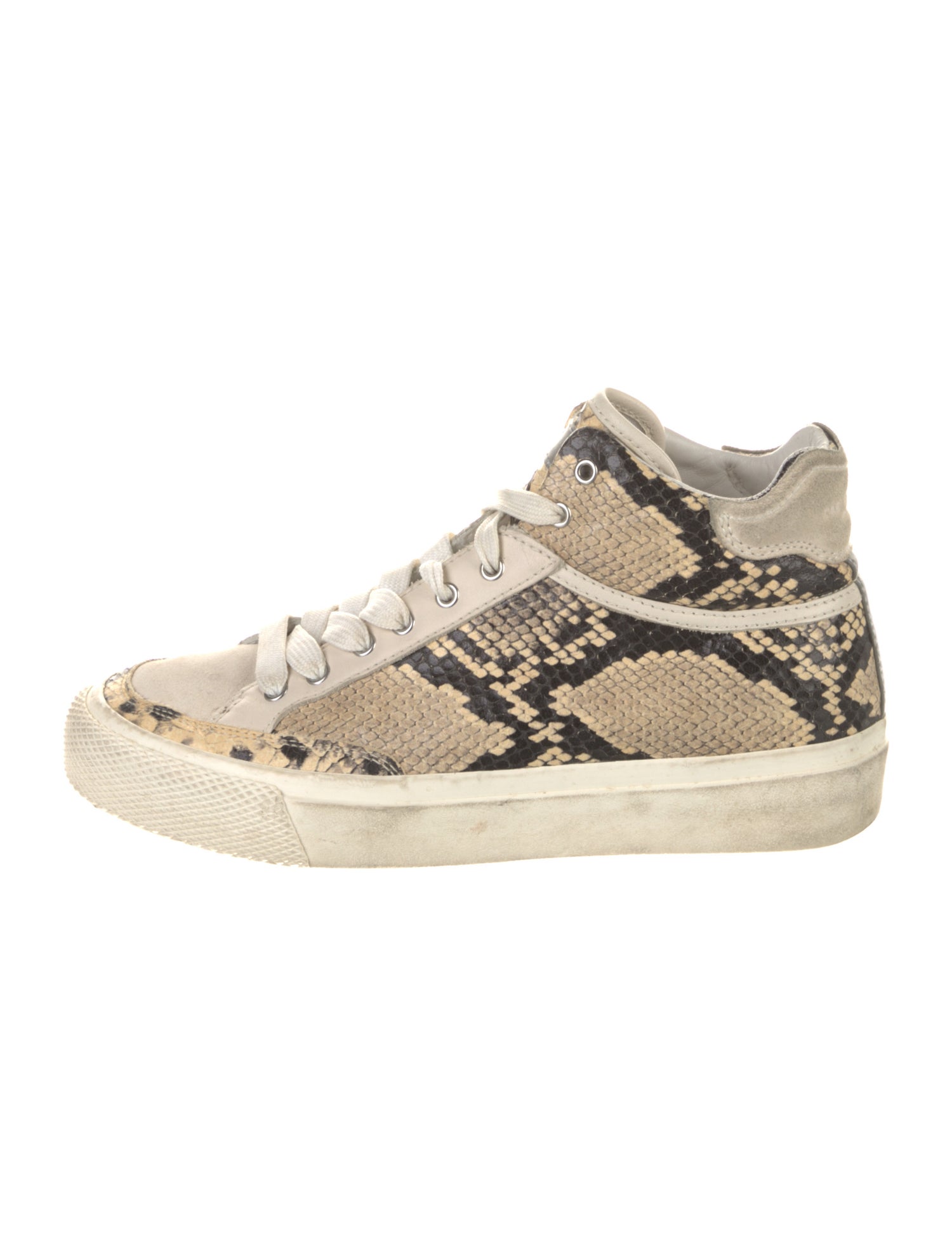 Rag & Bone Leather Animal Print Sneakers